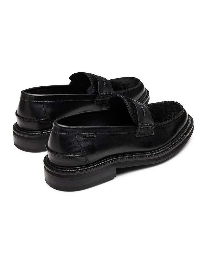 Mensa Pony Loafers in Black image 5