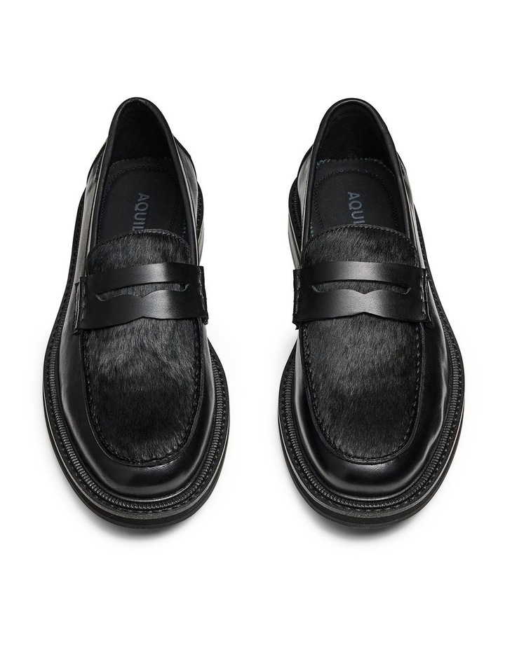 Mensa Pony Loafers in Black image 6
