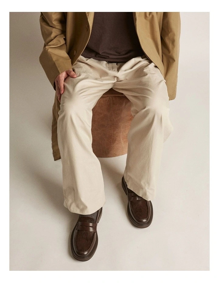 Mensa Pony Loafers in Brown image 2