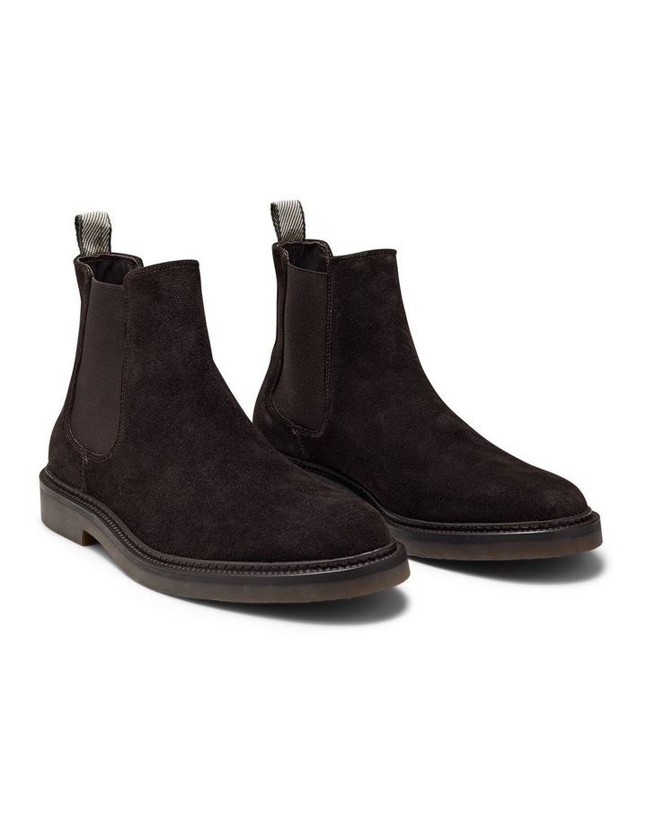 Steele Suede Chelsea Boots in Dark Brown image 3