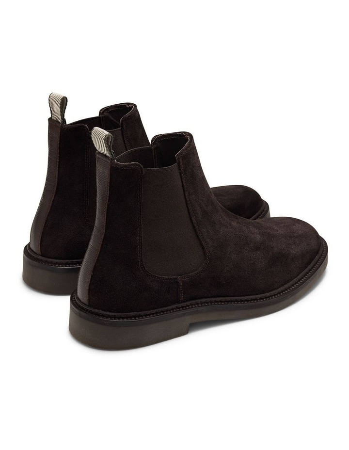 Steele Suede Chelsea Boots in Dark Brown image 5