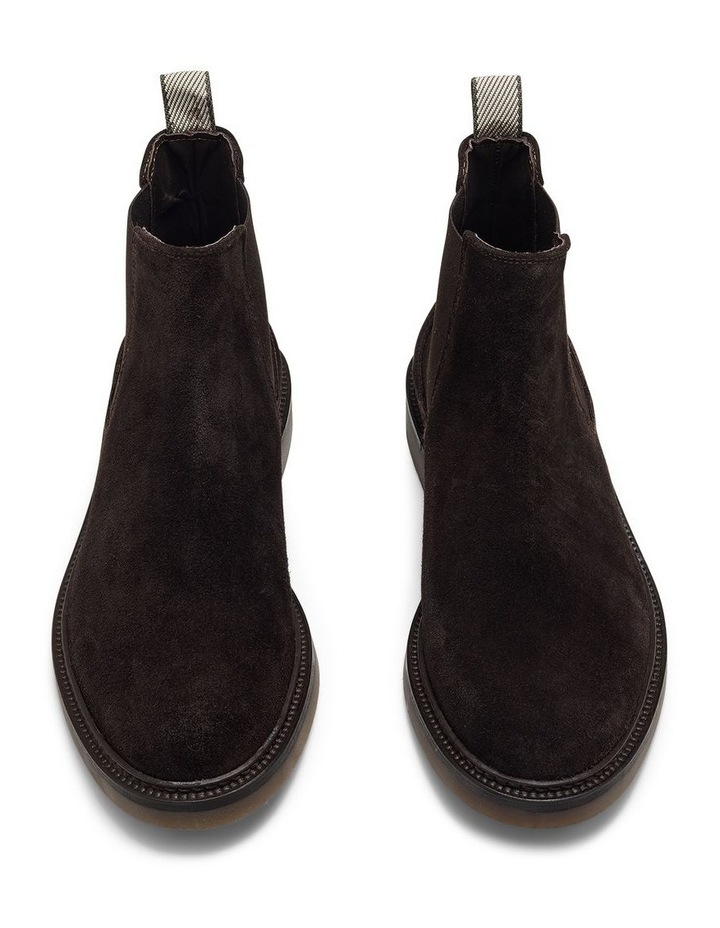 Steele Suede Chelsea Boots in Dark Brown image 5