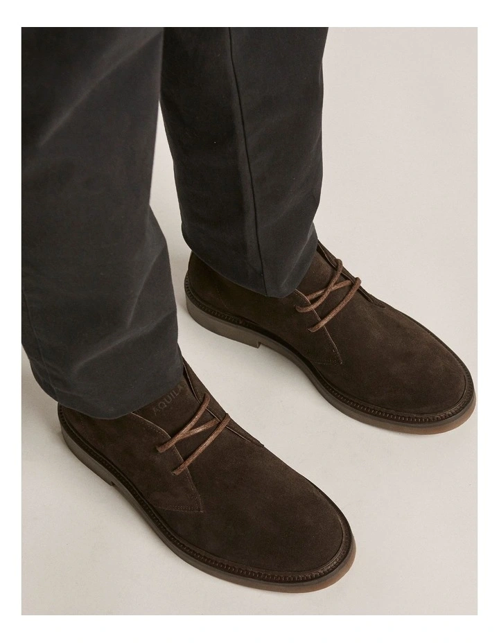 Steele Suede Chukka Boots in Dark Brown image 6