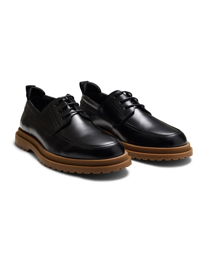 Radar Derby Shoes in Black image 3