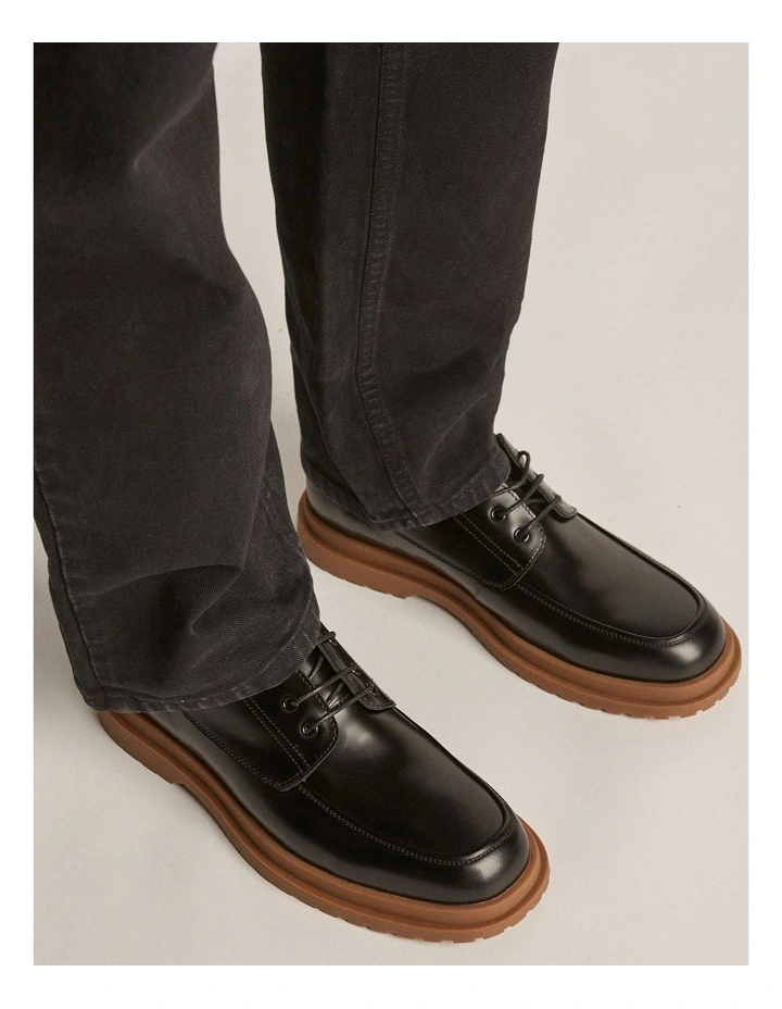 Radar Derby Shoes in Black image 6