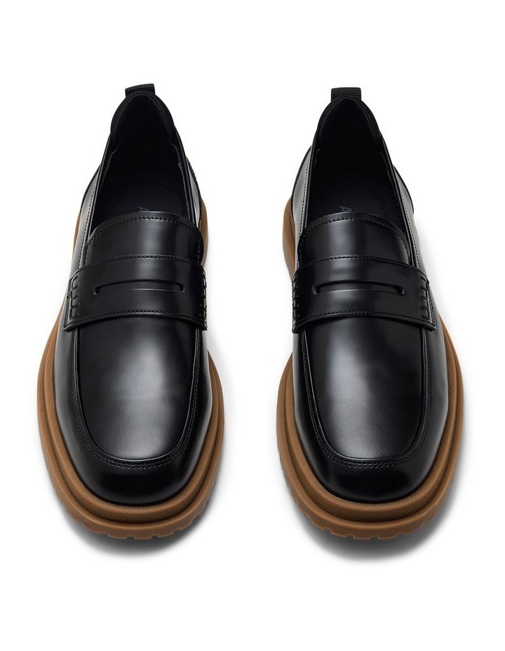 Radar Penny Loafers in Black image 6