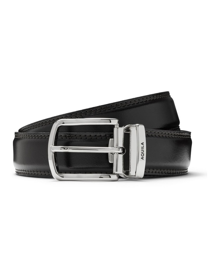 Todd Leather Belt in Black image 1