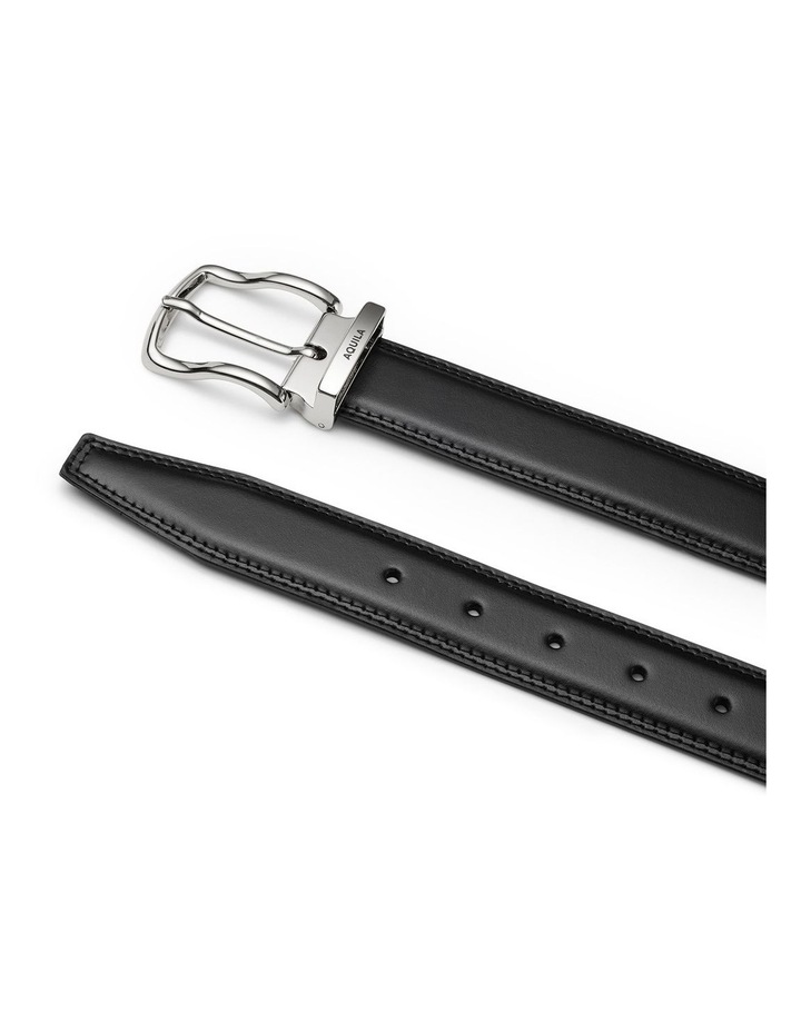 Todd Leather Belt in Black image 2