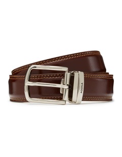 Todd Leather Belt in Brandy