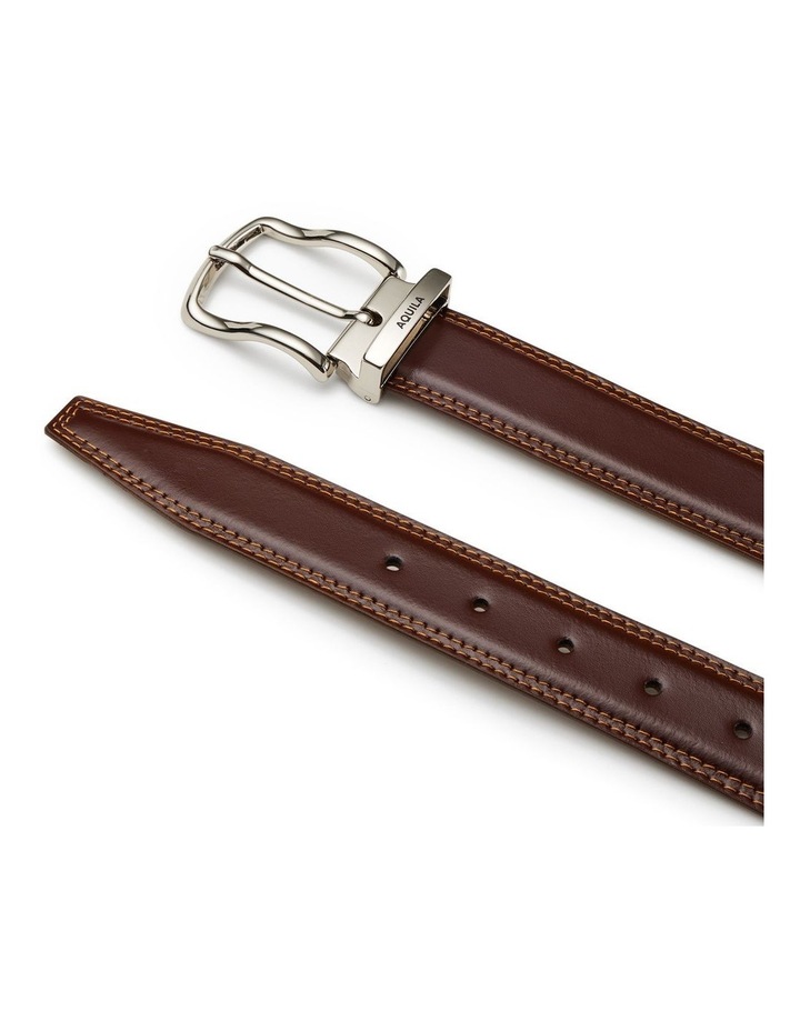 Todd Leather Belt in Brandy image 2