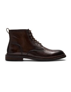 Vedder Lace-Up Boots in Dark Brown