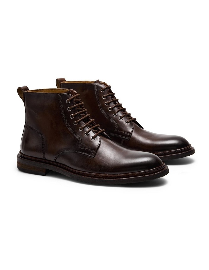 Vedder Lace-Up Boots in Dark Brown image 2