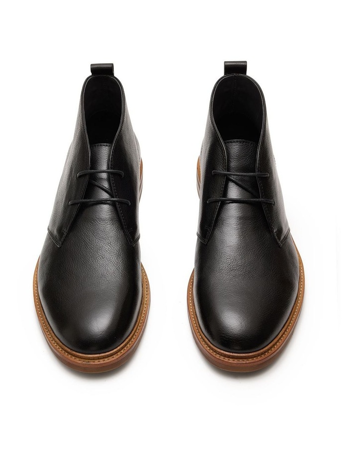 Ollie Leather Chukka Boots in Black image 5