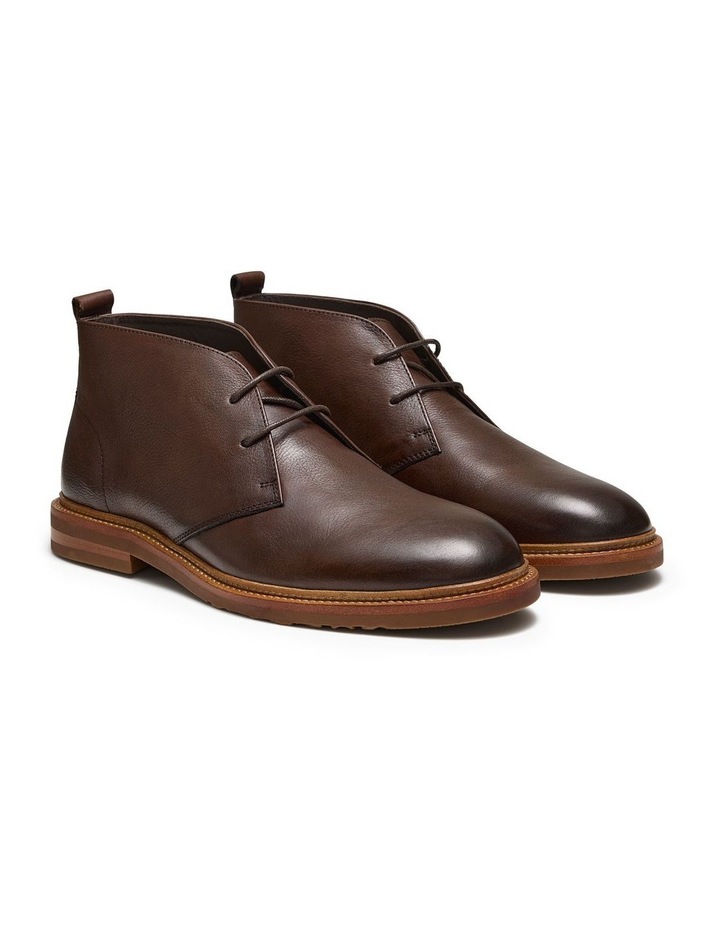 Ollie Leather Chukka Boots in Brown image 2