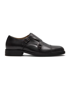 Davis Monk Strap Shoes in Black