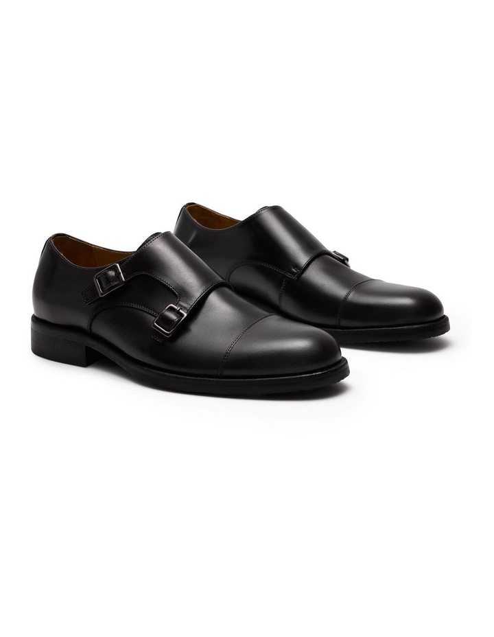 Davis Monk Strap Shoes in Black image 2