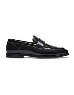 Elton Penny Loafers in Patent Black