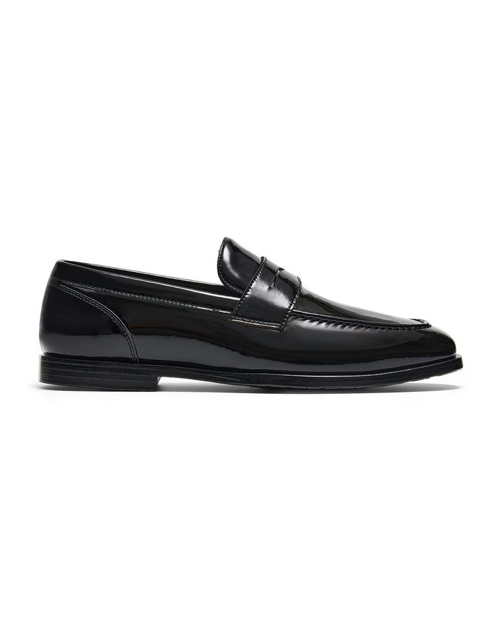 Elton Penny Loafers in Patent Black image 1