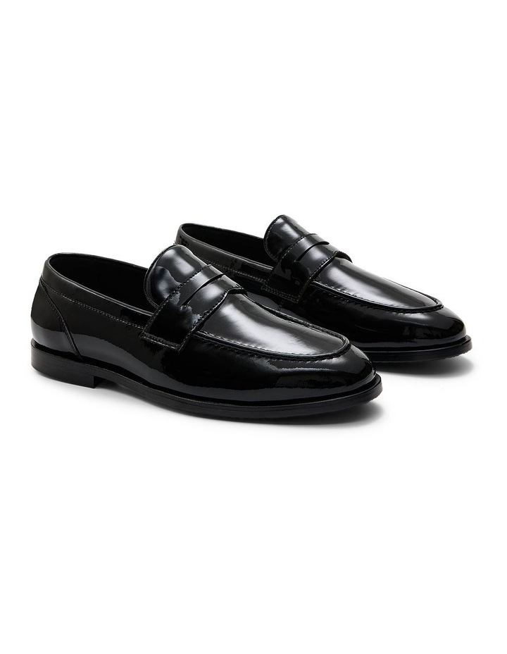 Elton Penny Loafers in Patent Black image 2