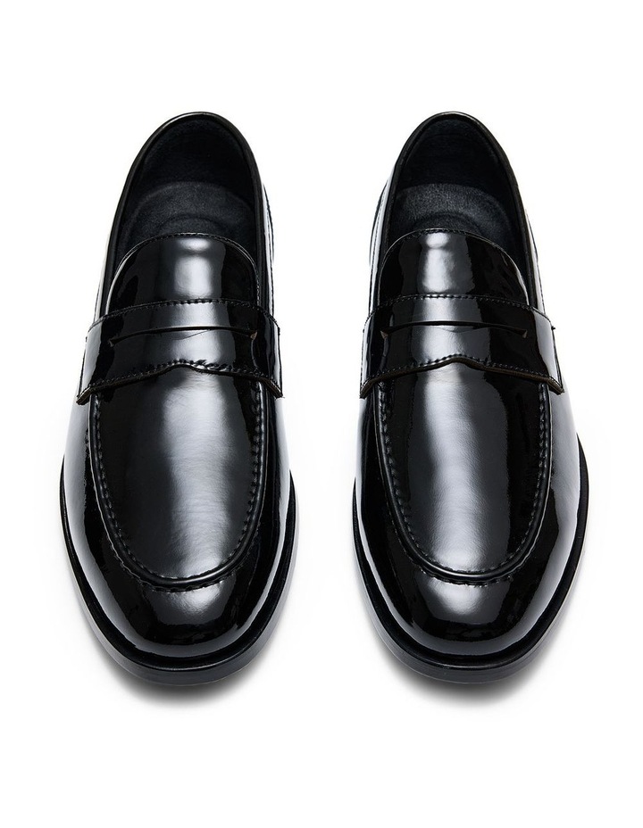 Elton Penny Loafers in Patent Black image 5