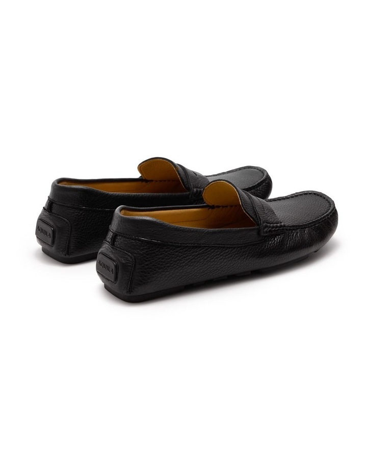 Cisco Leather Driving Shoes in Black image 4