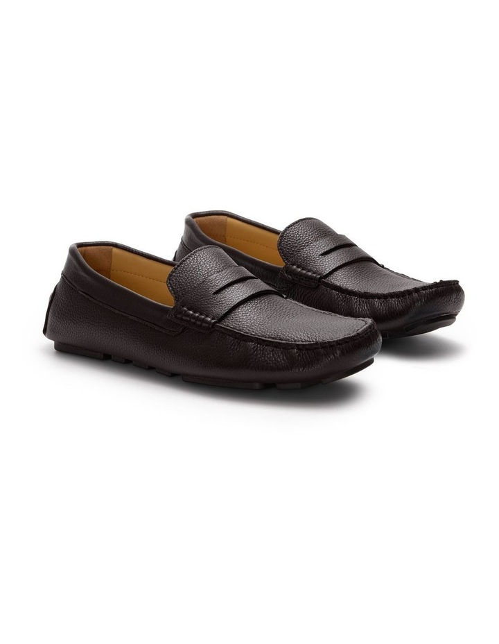 Cisco Leather Driving Shoes in Brown image 2