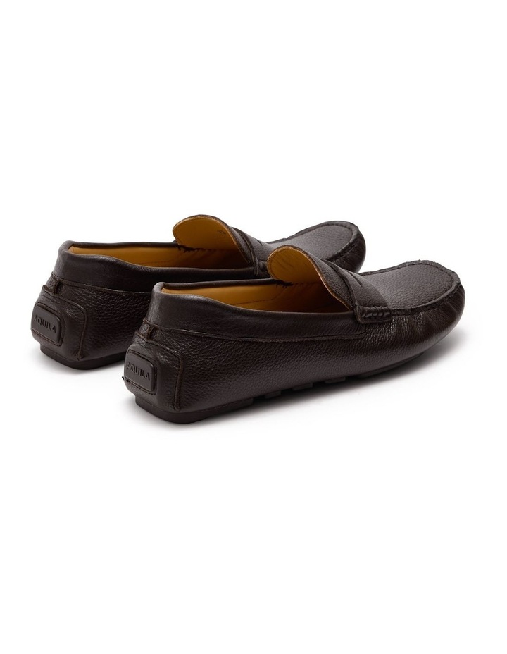 Cisco Leather Driving Shoes in Brown image 4