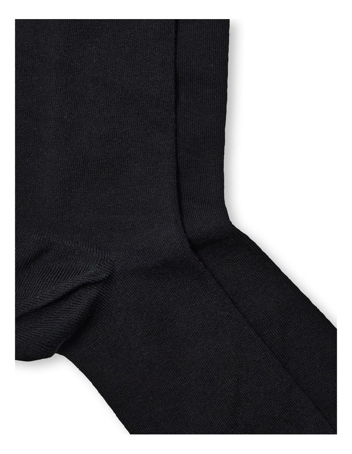 2 Pack Cotton Socks in Black image 3