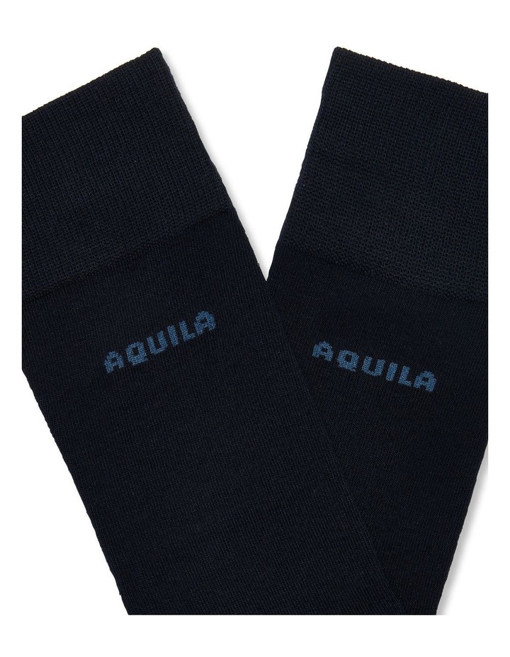 2 Pack Cotton Socks in Navy image 4