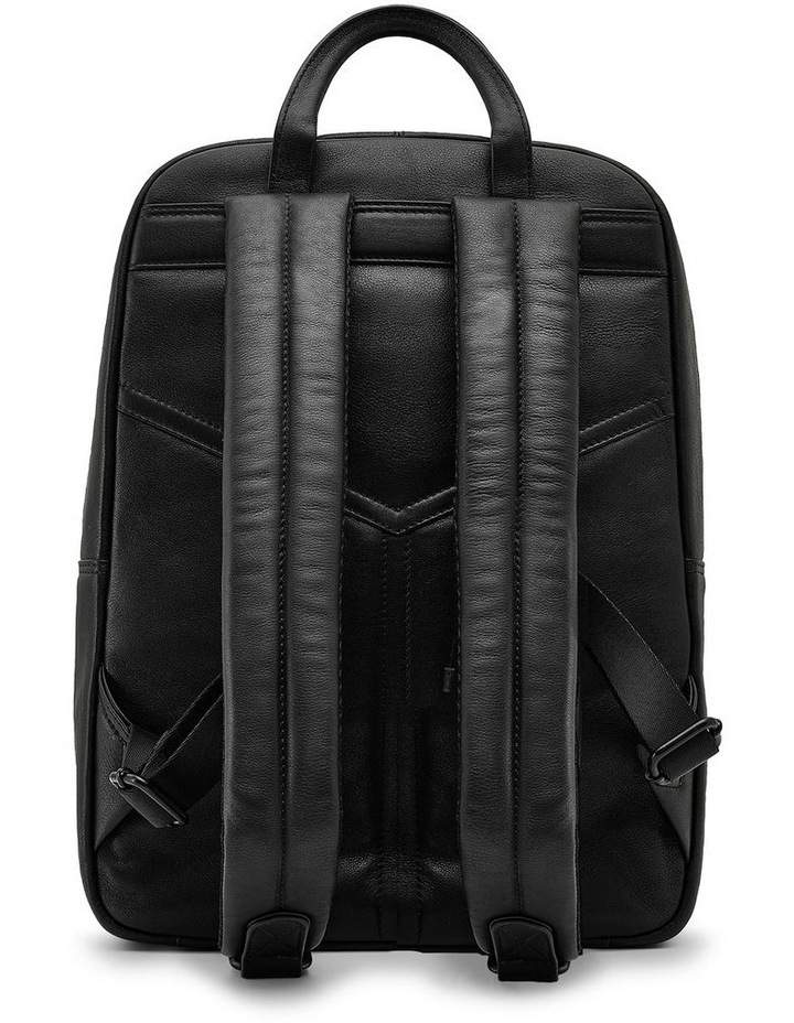 Nappa Backpack in Black image 3