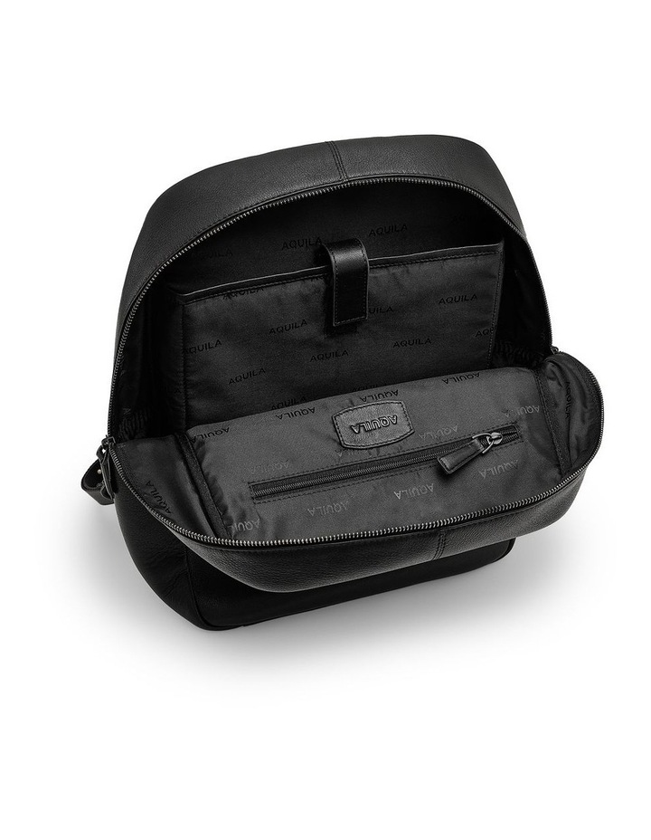 Nappa Backpack in Black image 4
