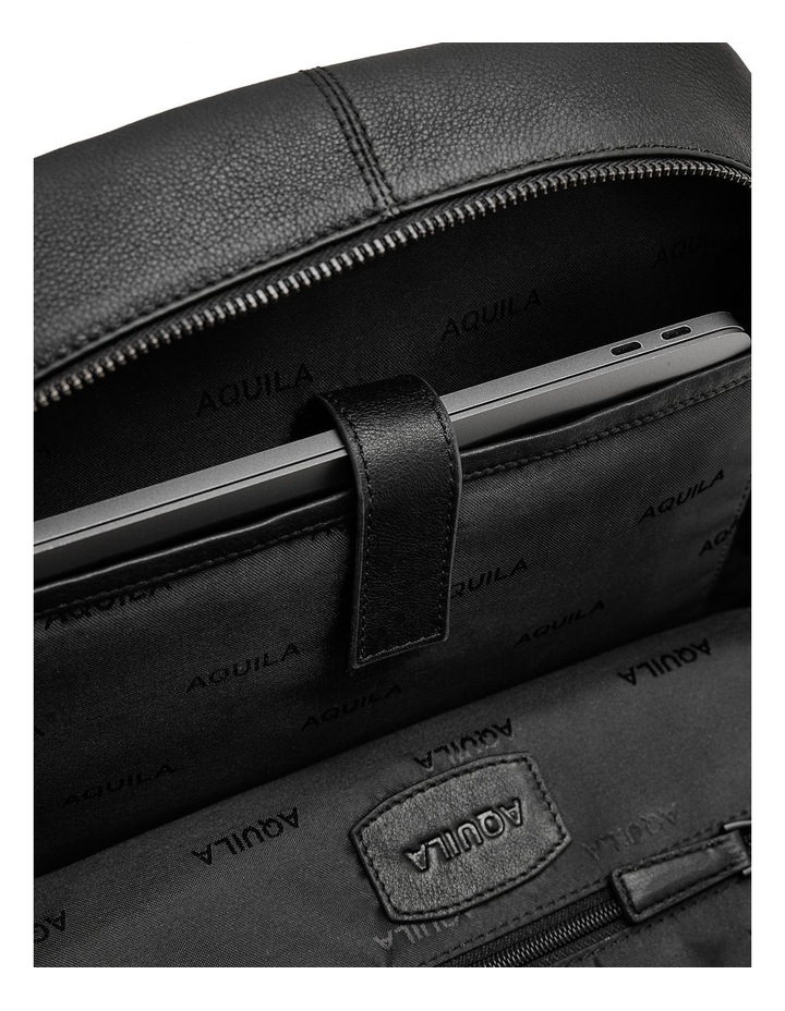 Nappa Backpack in Black image 5