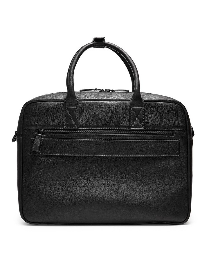 Nappa Briefcase in Black image 3