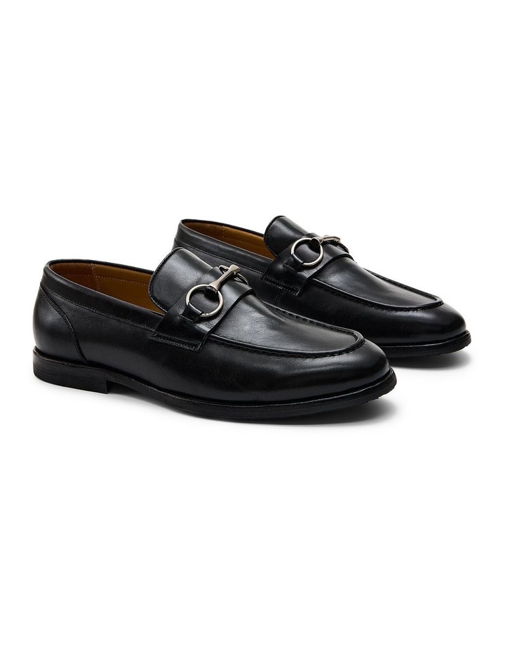 Elton Horsebit Loafers in Black image 2
