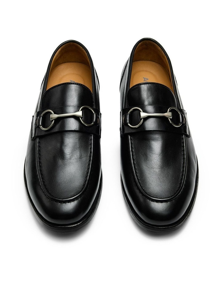 Elton Horsebit Loafers in Black image 5