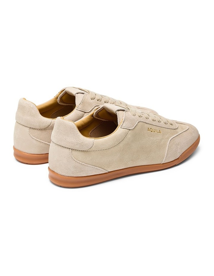 Monaco Suede Sneakers in Cream image 4