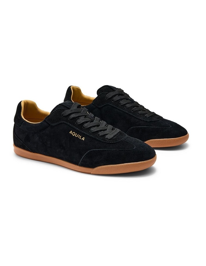 Monaco Suede Sneakers in Black image 2