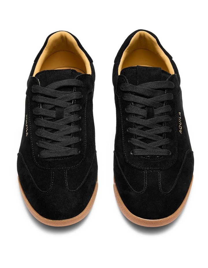 Monaco Suede Sneakers in Black image 5