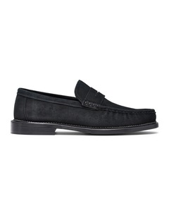 Ringo Suede Penny Loafers in Black