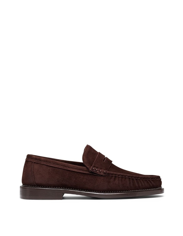 Ringo Suede Loafers in Chocolate image 1