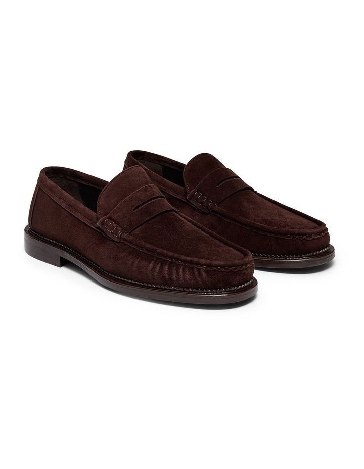 Ringo Suede Loafers in Chocolate image 2