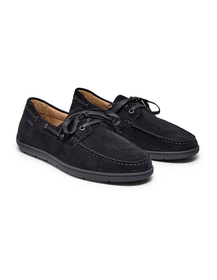 Riviera Suede Deck Shoes in Navy image 2