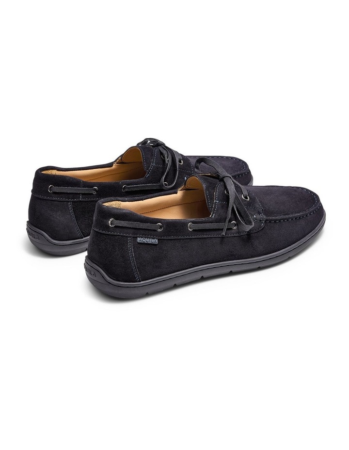 Riviera Suede Deck Shoes in Navy image 4