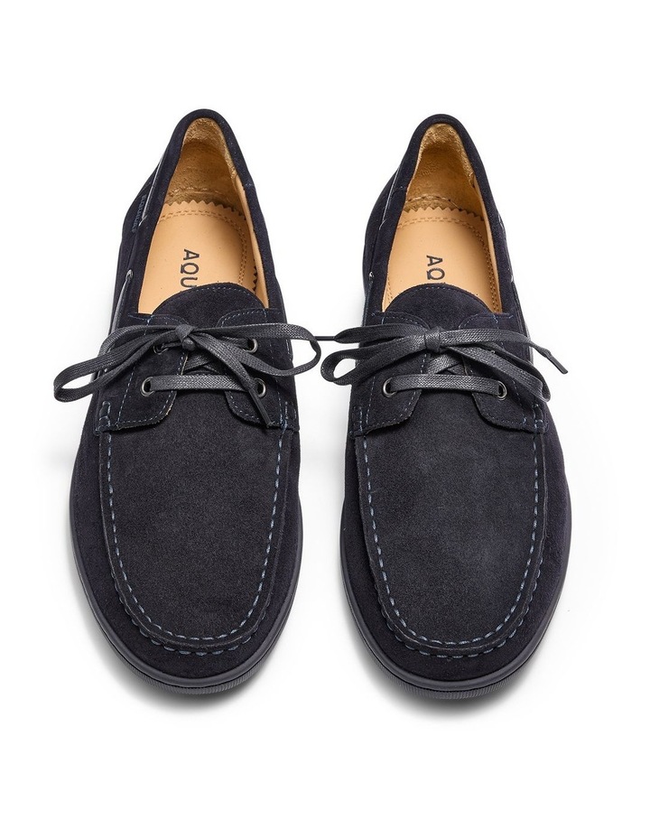 Riviera Suede Deck Shoes in Navy image 5