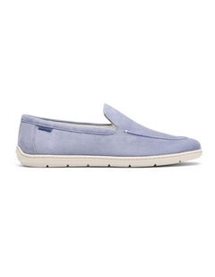 Riviera Suede Loafers in Pale Blue