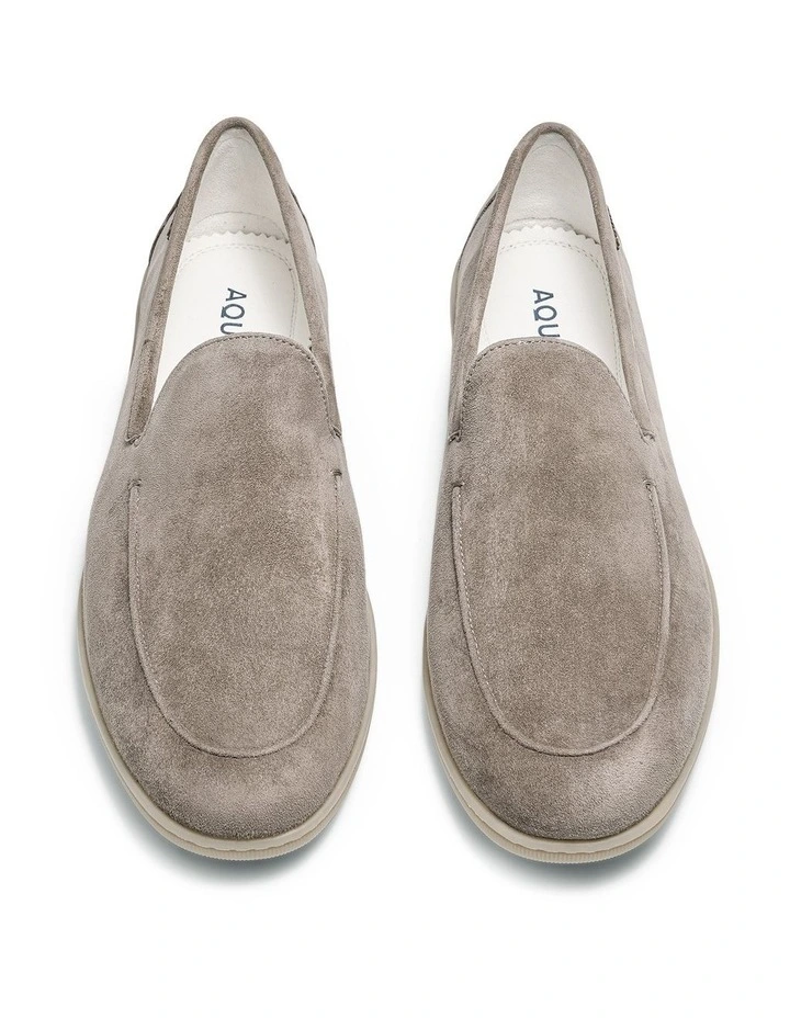 Riviera Suede Loafers in Taupe image 5