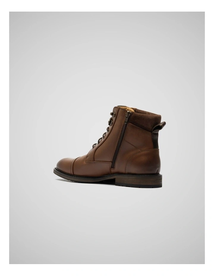 Durham Military Boots in Coffee image 3