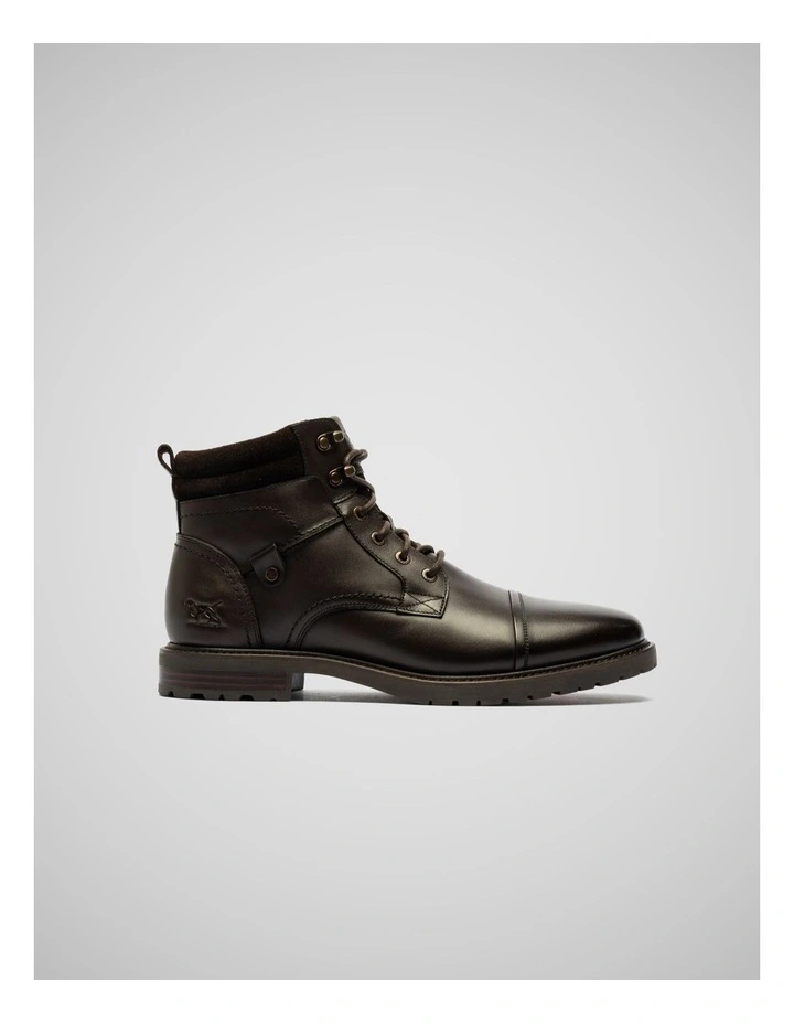 Brookdale Military Boots in Chocolate image 1
