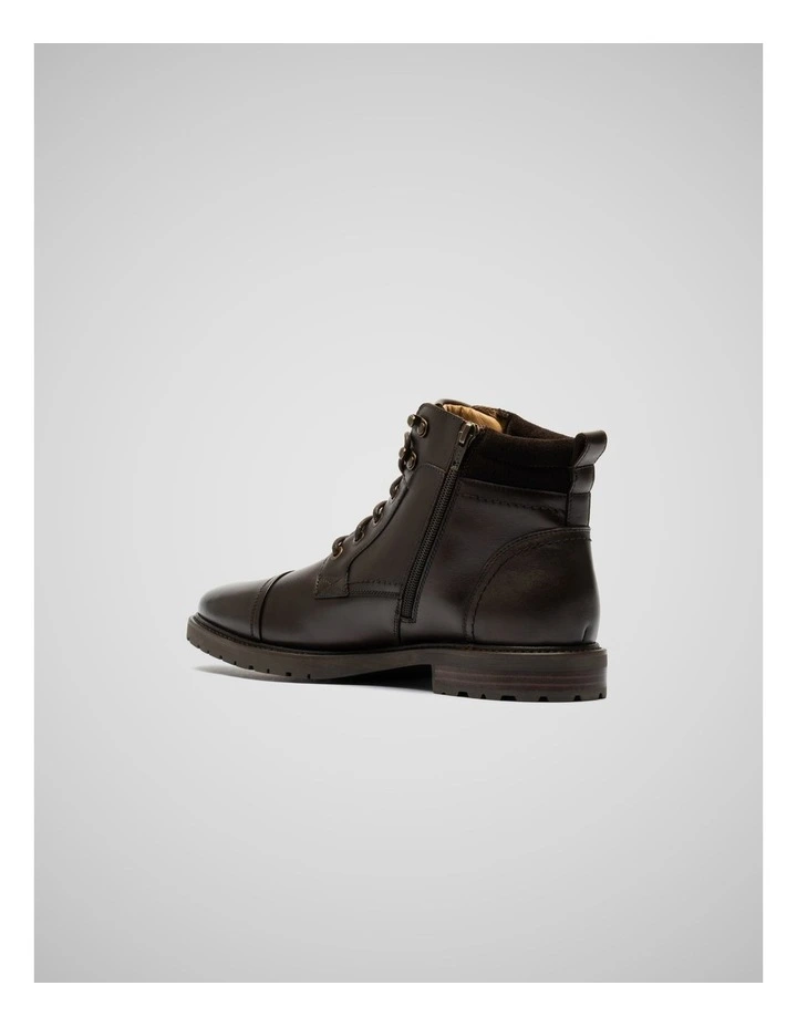 Brookdale Military Boots in Chocolate image 3