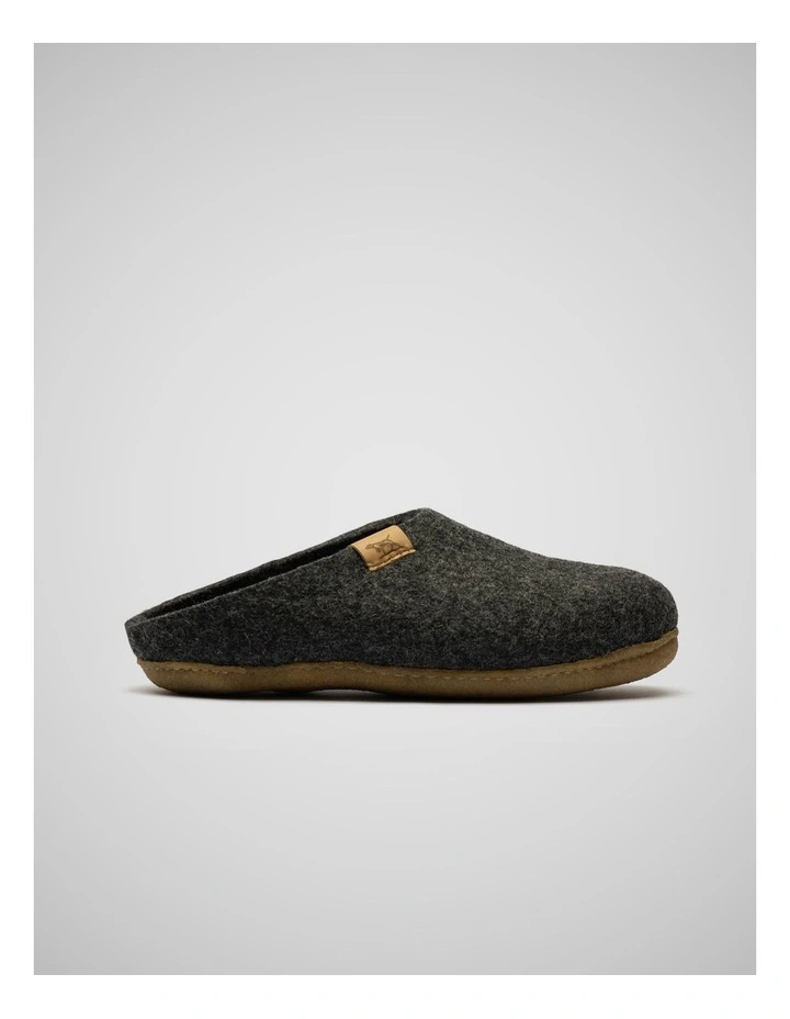 Wanaka Wool Slipper in Charcoal image 1